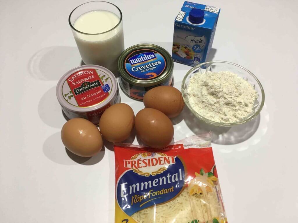 Recette pain au saumon et aux crevettes