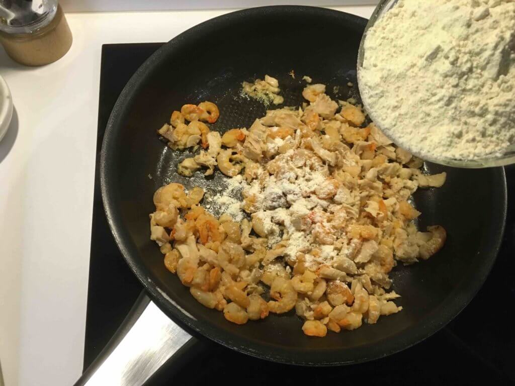 Recette pain au saumon et aux crevettes
