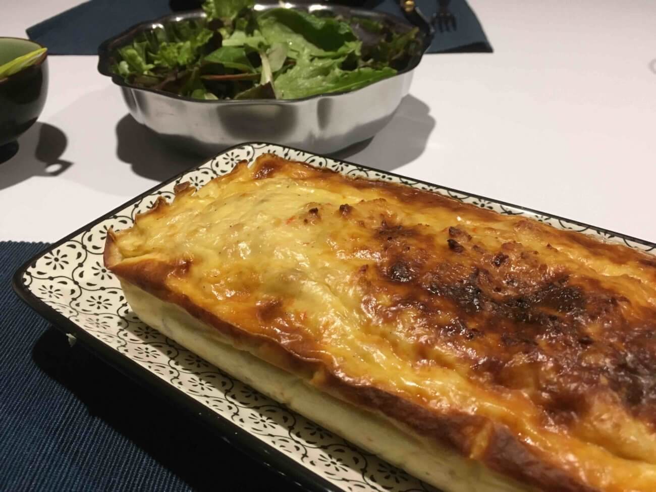 Pain au saumon et aux crevettes