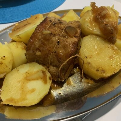 Recette filet de porc mijoté aux patates douces