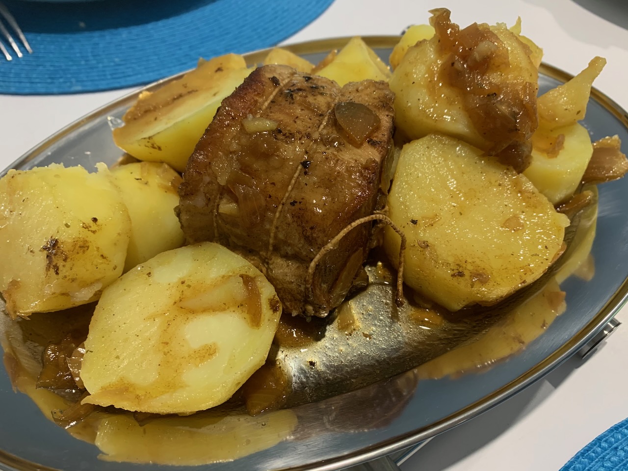 Filet de porc mijoté aux patates douces