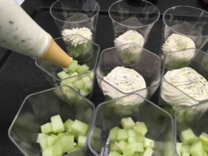 Recette verrines au tartare jambon et concombre