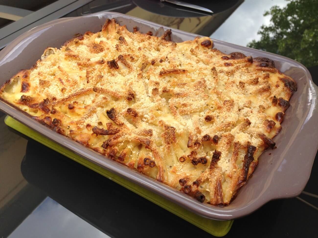Gratin de macaronis au chaource
