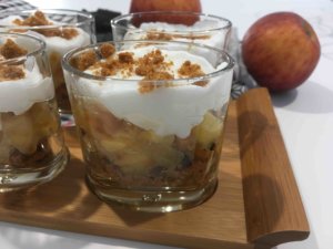 Recette verrines aux pommes