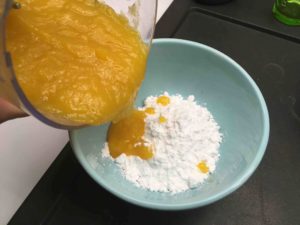 Recette-entremet-poire-mangue-craquant au speculoos