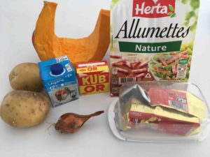 Recette gratin dauphinois au potiron et lardons