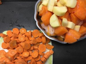 Recette veloute de potiron et carottes