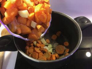 Recette veloute de potiron et carottes
