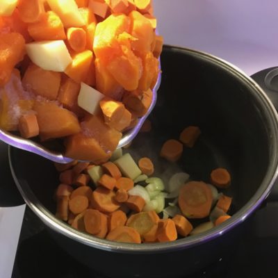 Recette veloute de potiron et carottes