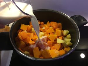 Recette veloute de potiron et carottes