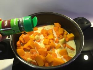 Recette veloute de potiron et carottes