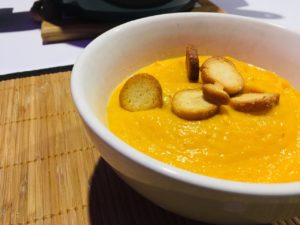 Recette veloute de potiron et carottes