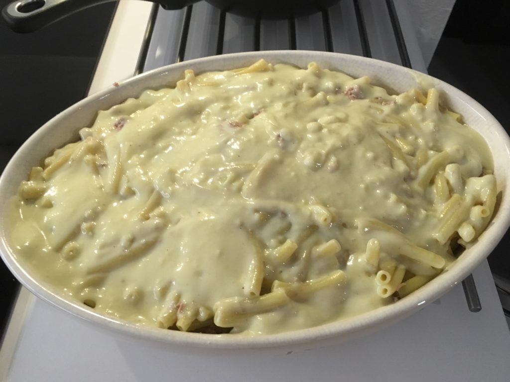 Recette gratin de macaroni au thon