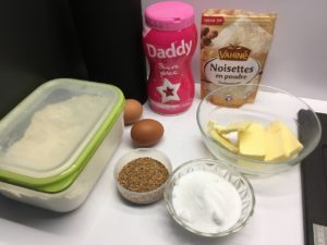 Recette petits sablés noisette et sésame
