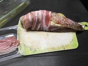Recette rôti de lotte au lard et beurre de thym