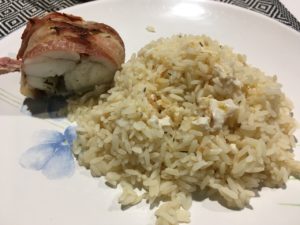Recette rôti de lotte au lard et beurre de thym