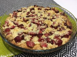 Recette gâteau crumble aux fraises