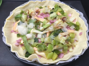 Recette quiche aux poireaux munster et jambon