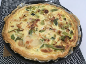 Recette quiche aux poireaux munster et jambon
