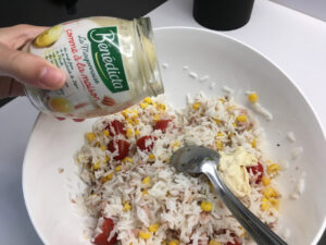 Salade de riz thon mayonnaise
