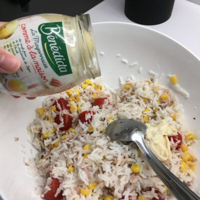 Salade de riz thon mayonnaise