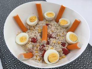 Salade de riz thon mayonnaise