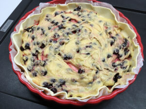 Recette tarte amande et cassis