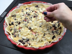 Recette tarte amande et cassis