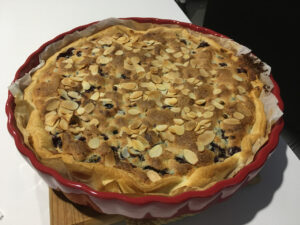 Recette tarte amande et cassis