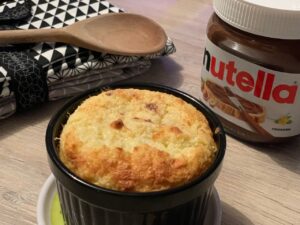 Recette crème vanille-coco au coeur nutella