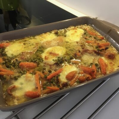 Recette cuisses de poulet gratinées