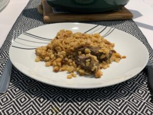 Recette t'fina de blé au boeuf confit
