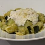 Courgettes au lait de coco et curry