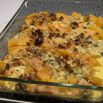 Recette gratin de butternut à la fourme d'Ambert