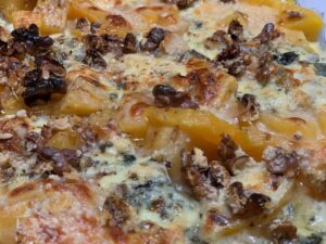 Recette gratin de butternut à la fourme d'Ambert
