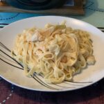 Tagliatelles au poulet et au maroilles