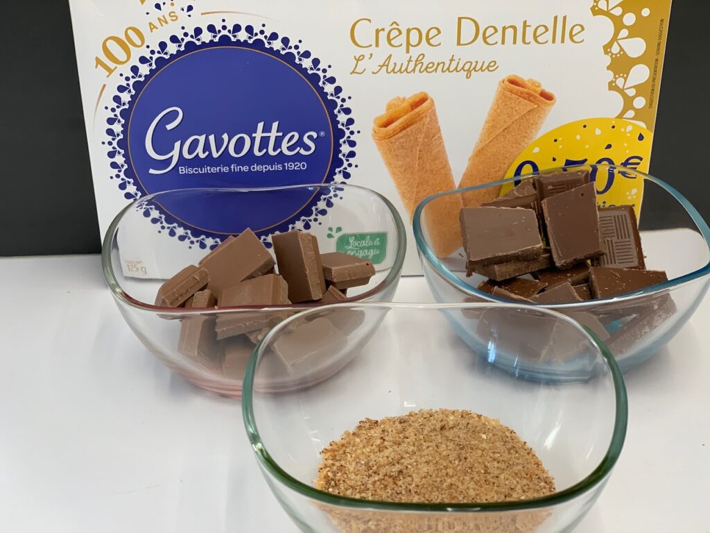 Recette Trianon -Préparer les ingrédients de cette étape