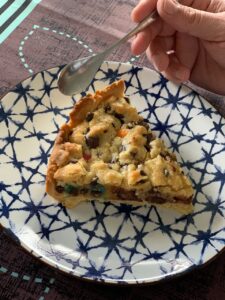 Recette tarte cookies aux pépites de chocolat et M&Ms