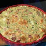 Quiche aux courgettes, fromage et jambon