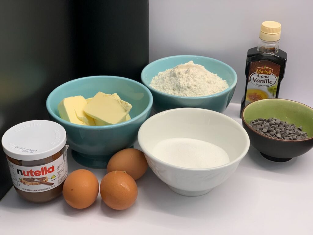 Recette maxi cookie nutella - Vérifier que vous disposez bien de tous les ingrédients requis.