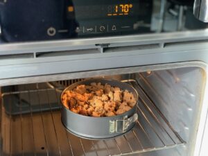 Recette maxi cookie nutella - Enfourner à 170°C pendant 40 min.