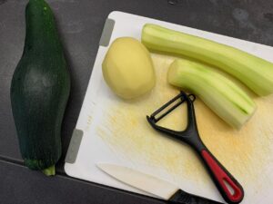 Purée courgettes pommes de terre crème fraîche
