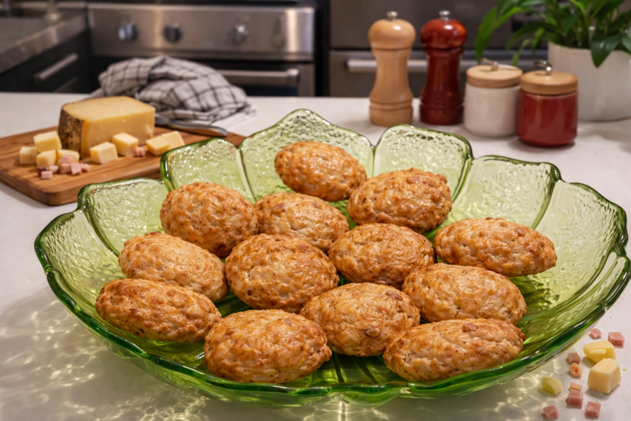 Cookies salés au jambon et comté